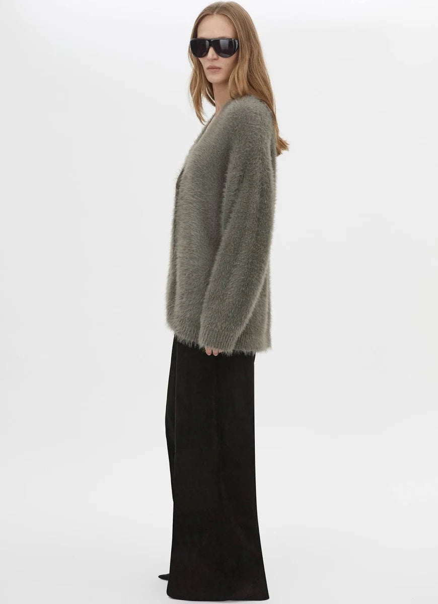 Martine knit cardigan, smokey grey