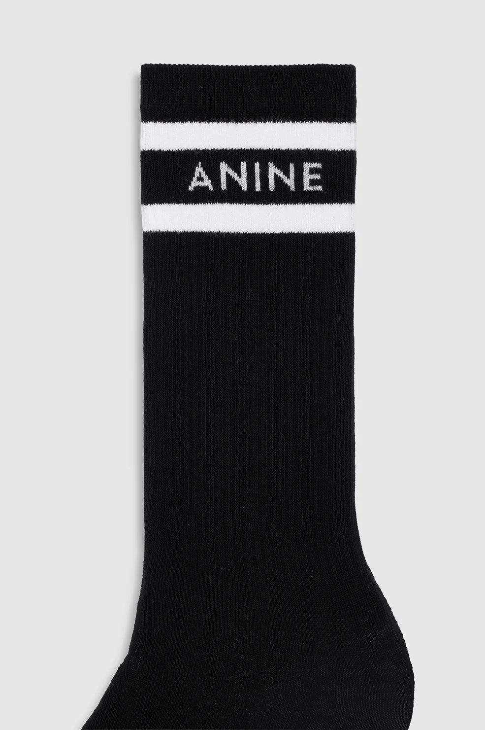 Sully Sporty Socks, Black and White stripe