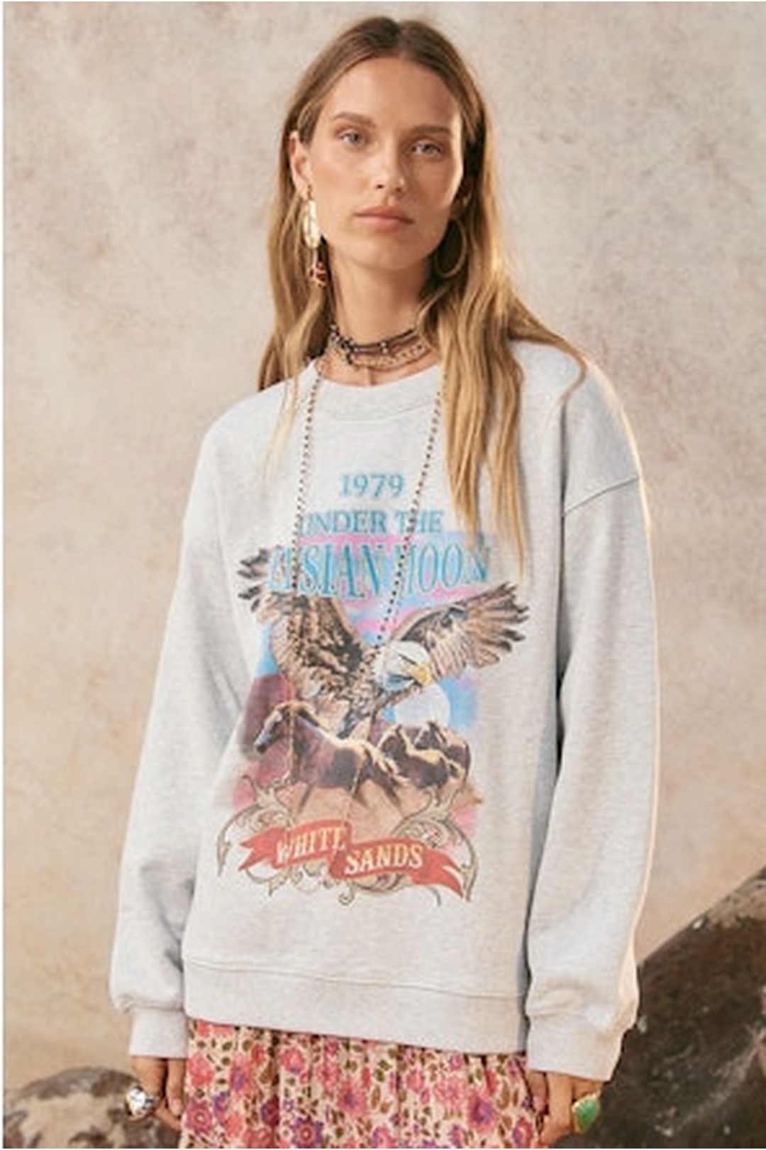 Elysian sweatshirt, grey marle
