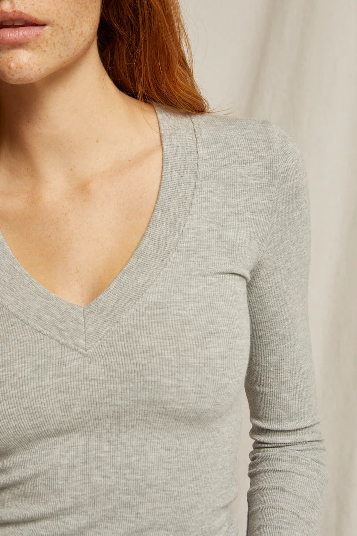 Viola V neck long sleeve