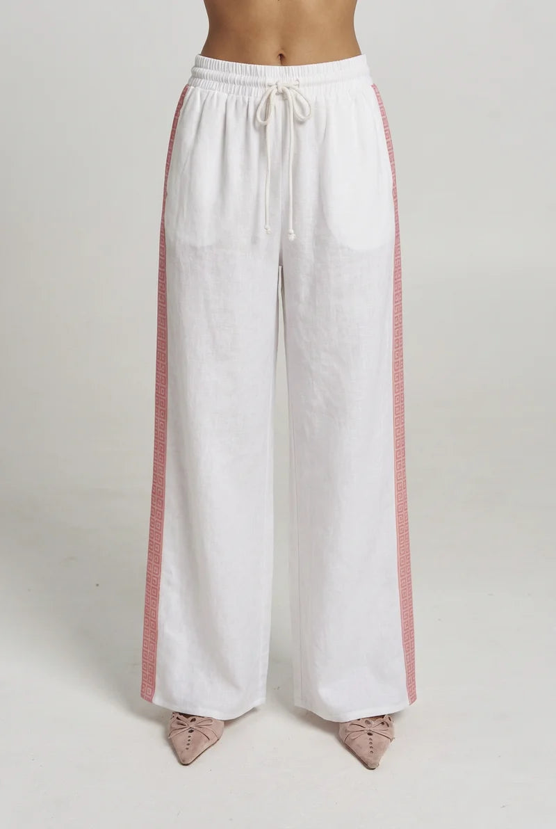 Reverie wide leg pant, white reverie